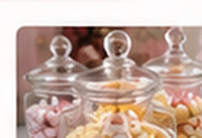 Assorted Pick and Mix sweets in glass jars